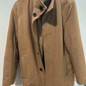 Mens Cole Haan Wool Coat